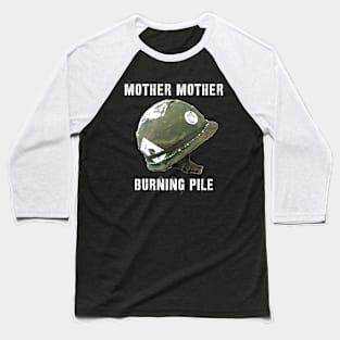 Burning Pile Baseball T-Shirt